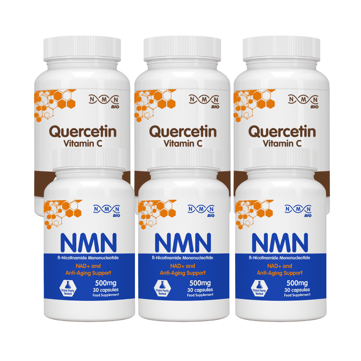 Endurance Bundle NMN Quercetin w Vit C NMNBIO