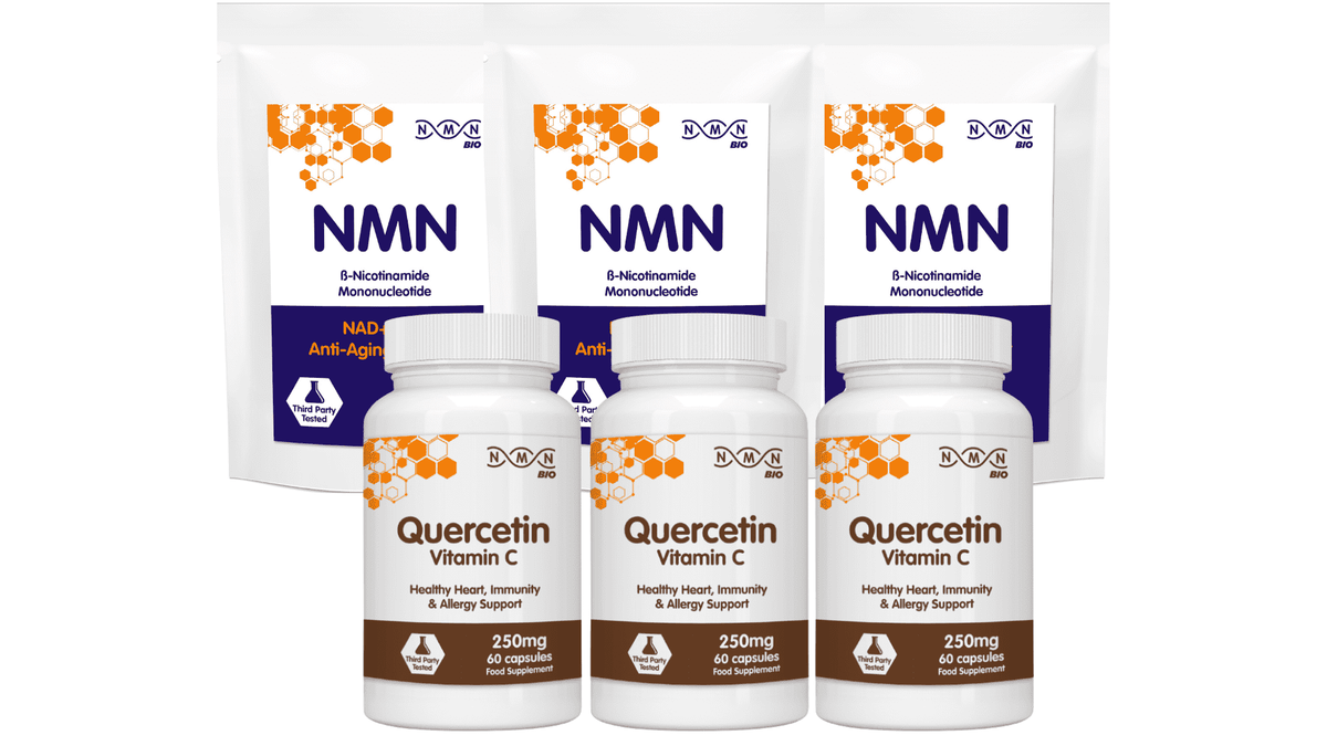 Endurance Bundle NMN Quercetin W Vit C NMNBIO