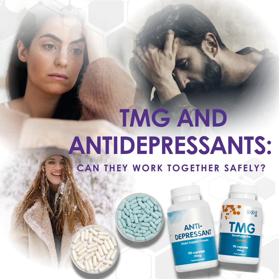 TMG and antidepressants can they work together safely with supplement capsules