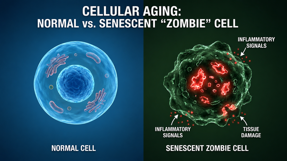 Zombie Cells: The Plain-English Reason You Age (and How to Clear Them)