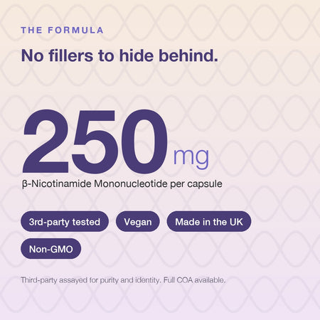 NMN supplement 250mg capsules