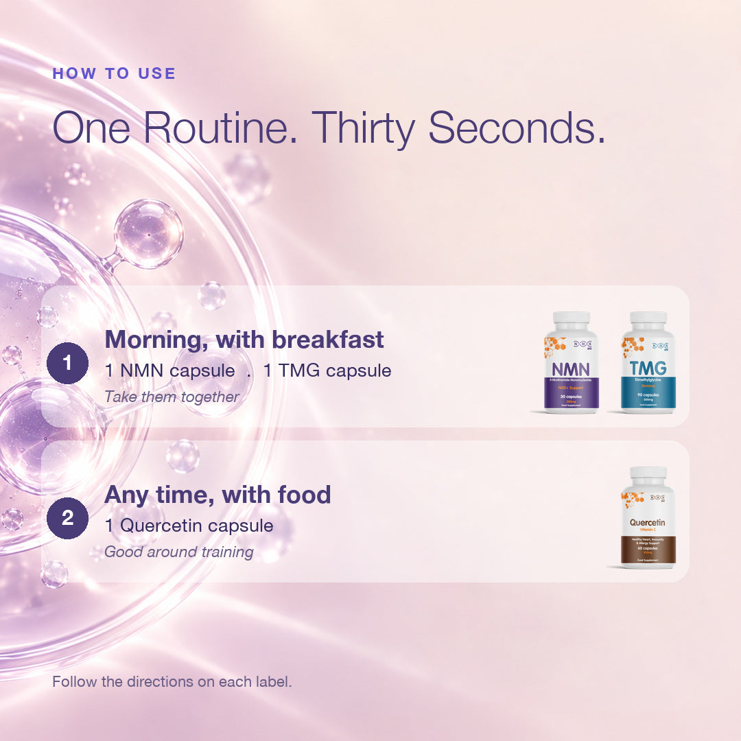 Longevity Starter Pack | NMN | TMG | Quercetin