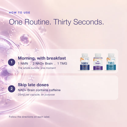 Morning Bundle | NAD+ Brain | NMN | TMG