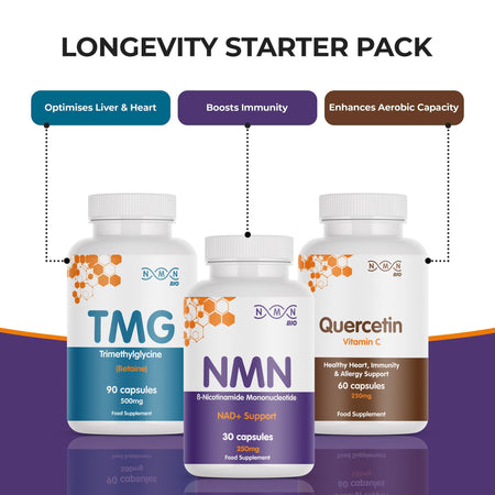 Longevity Starter Pack | NMN | TMG | Quercetin