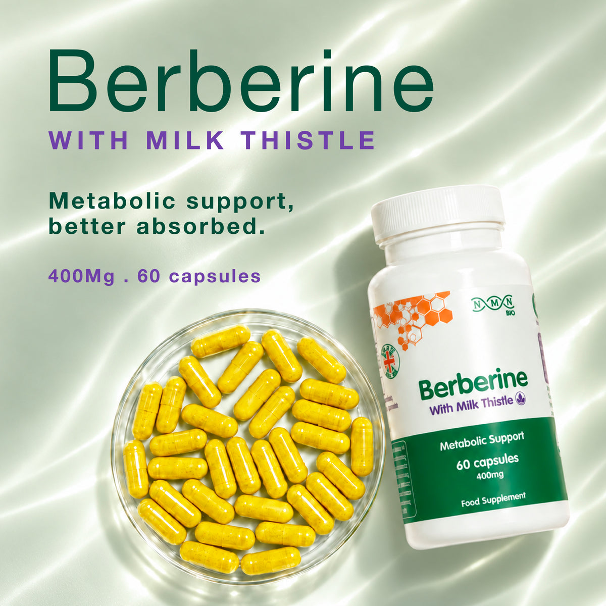 Berberine 400mg with Milk Thistle