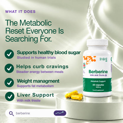 Berberine 400mg with Milk Thistle
