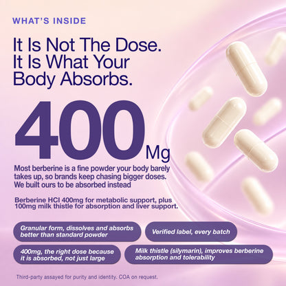 Berberine 400mg with Milk Thistle