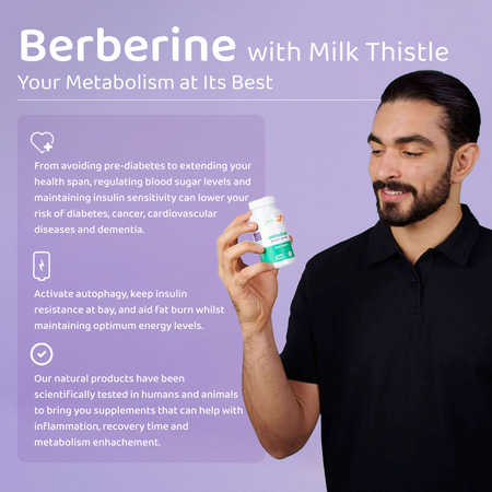 Berberine 400mg with Milk Thistle