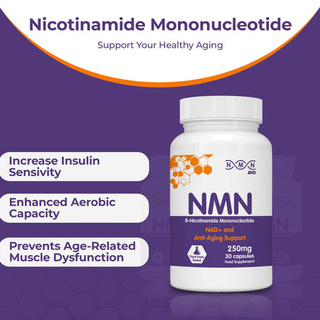 NMN supplement 250mg capsules