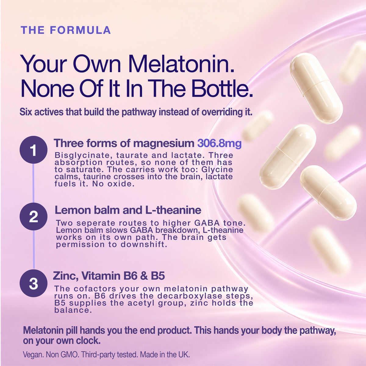 Oh!Mg Magnesium for Sleep | Bisglycinate, Taurate & Lactate