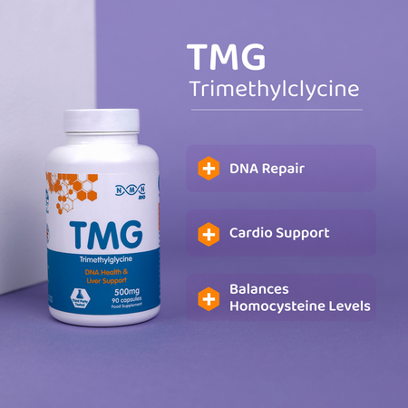 TMG (Trimethylglycine) | 500 mg | 90 Capsules