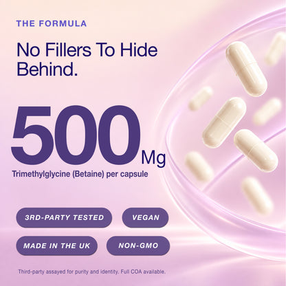 TMG (Trimethylglycine) | 500 mg | 90 Capsules