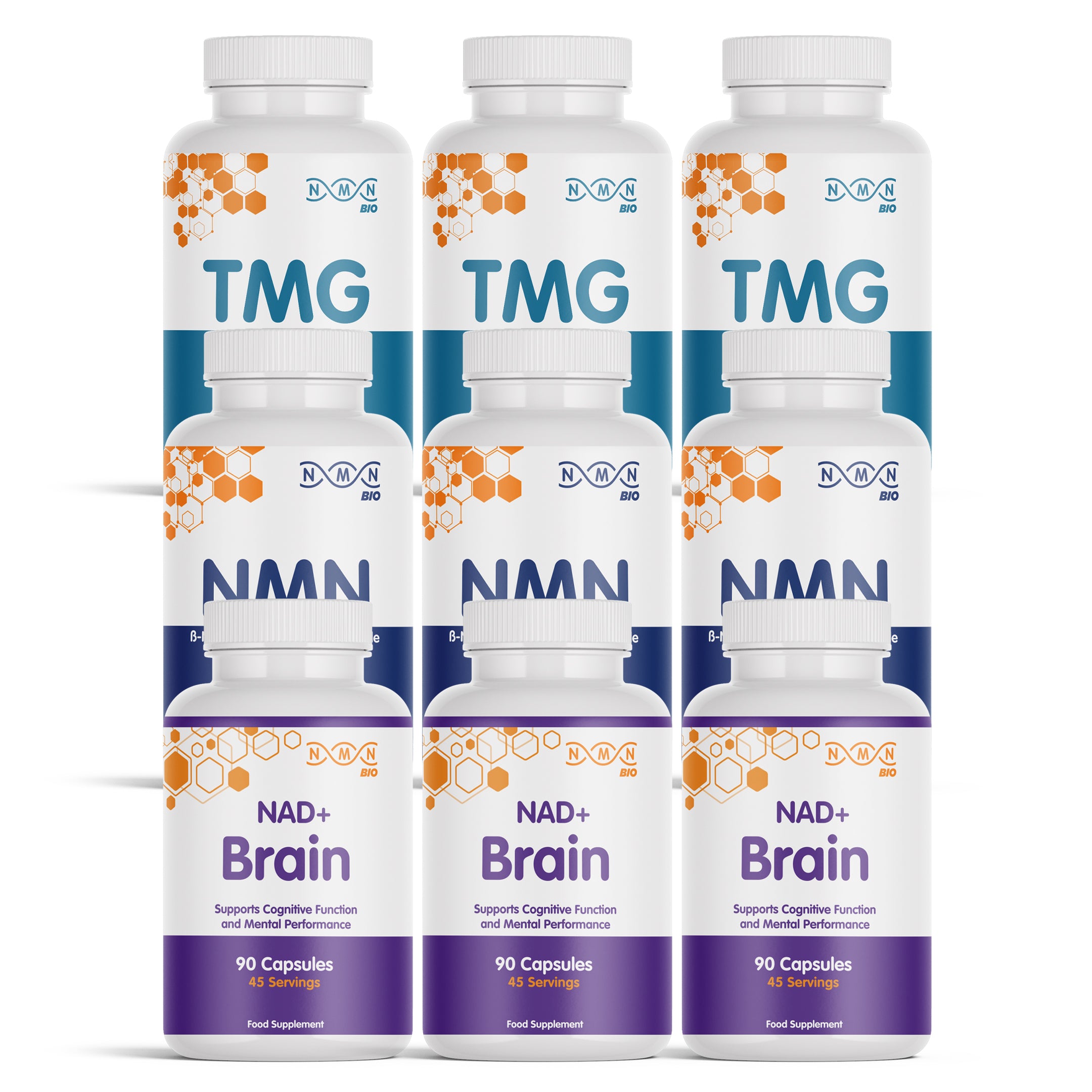 Morning Bundle | NAD+ Brain, NMN & TMG UK | NMN Bio | NMNBIO
